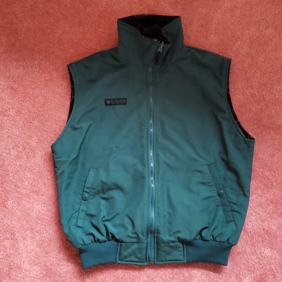 VTG Columbia Reversible Aztec Print Vest Jacket - Picture 2 of 8